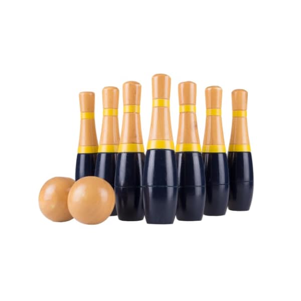 Toy Time Lawn Bowling Game/Skittle Ball for Indoor / Outdoor with Pins, Balls, Bag for Kids, Adults (8 Inch) 845936LWT - main